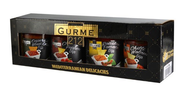 Gurme212 Dip Sauce Mix 8.6 fl oz (255cc) Jars, 4-Pack Variety Set | TG Gourmet