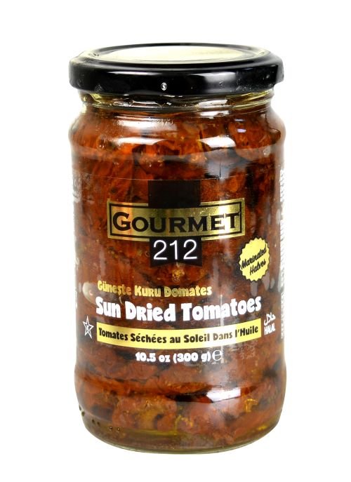 Gurme212 Sun Dried Tomatoes Marinated 10.6oz Jar - TULUMBA