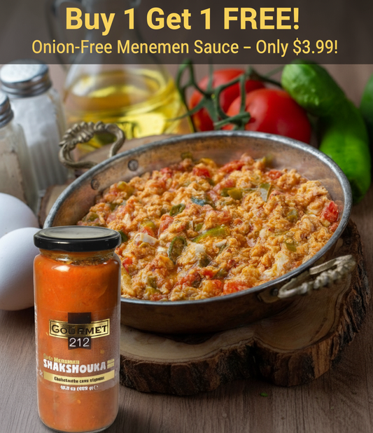 Gourmet212 Shakshuka without Onion 16 oz (Kosher) - Authentic Turkish & Mediterranean Food | TG Gourmet