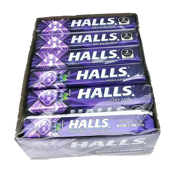 Halls Honey Blueberry Cough Drops 9 Drops x 20 pcs