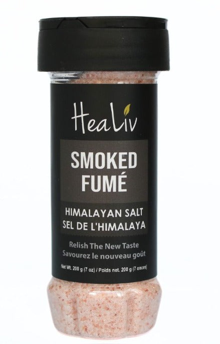 Smoked Himalayan Pink Salt fine grain 7.05 oz shaker
