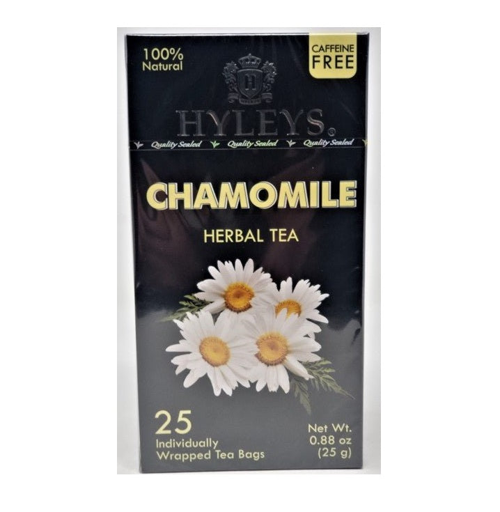 K - HYLEYS CAFFEINE FREE CHAMOMILE HERBAL TEA 0.88 oz X 25pc - Authentic Turkish & Mediterranean Food | TG Gourmet