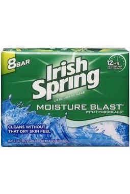 Irish Spring Bar Soap Moisture Blast 3.75 oz - The Green Classic | TG Gourmet