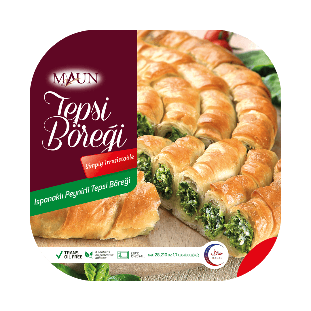 Maun Filo Pie With Spinach &amp; Cheese 800 gr(ıspanaklı tepsi böreği) - Authentic Turkish & Mediterranean Food | TG Gourmet