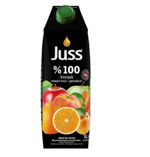 Juss 100% Mixed Fruit Juice 33.8 fl oz (1 L) Tetra Pak - No Added Sugar | TG Gourmet
