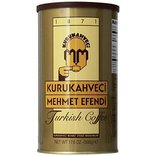 Kurukahveci Mehmet Efendi Turkish Coffee 17.6 oz (500g) Family Can | TG Gourmet