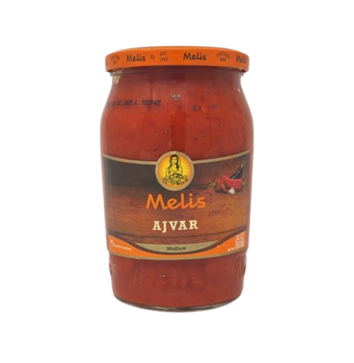 Melis Ajvar Roasted Pepper Spread 24.3 fl oz (720 ml) Jar (Kosher) | TG Gourmet
