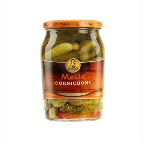 Melis Cornichons 24.3 fl oz (720 ml) Jar (Kosher) - Tiny Crunchy Pickles | TG Gourmet