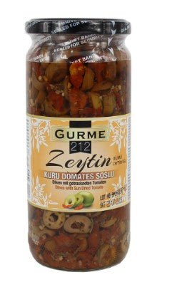 Gurme212 Sun Dried Tomato and Green Olive Mix (Olive Salad) 500cc - TULUMBA