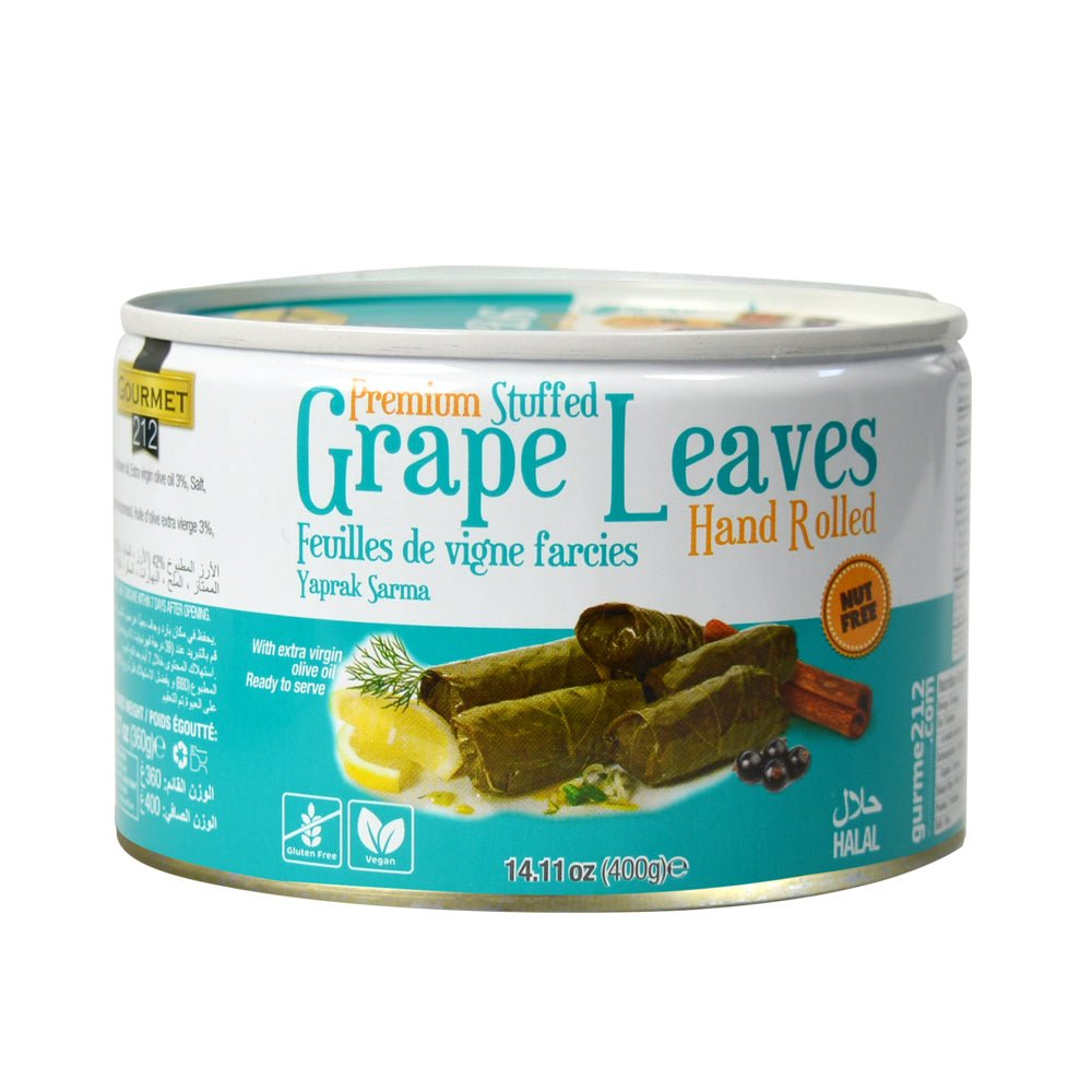 Gourmet212 Premium Stuffed Grape Leaves (Dolma) 14.1 oz (400g) Ready Meze | TG Gourmet