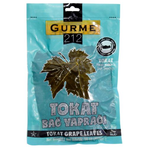 Gurme212 Tokat Grape Leaves 16 oz (454g) Pouch - The Famous Thin Leaf | TG Gourmet
