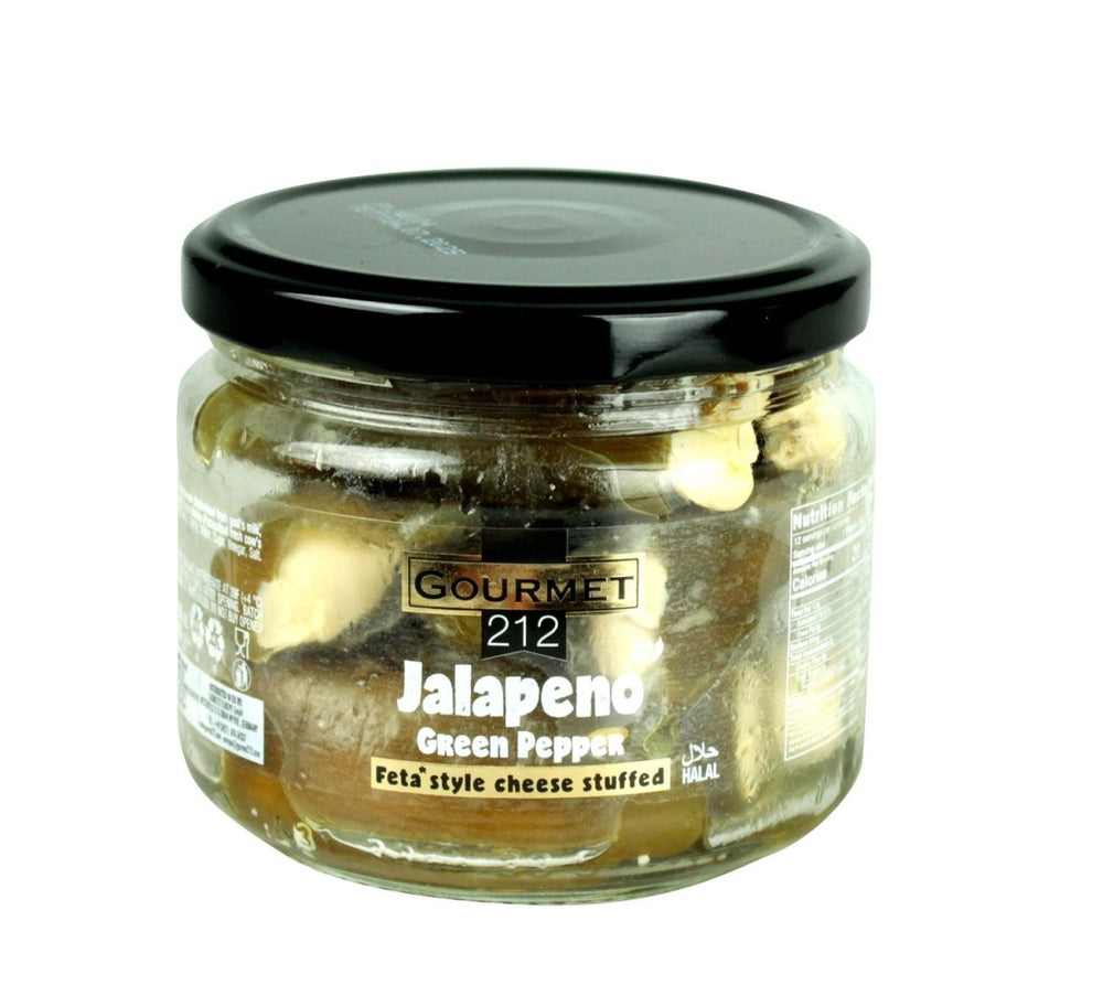 Cheese Stuffed Green Jalapeno Peppers 10.58 oz - Creamy Meze Bites | TG Gourmet