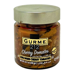 GURME212 SEMI DRIED CHERRY TOMATOES 7OZ JAR - Authentic Turkish & Mediterranean Food | TG Gourmet