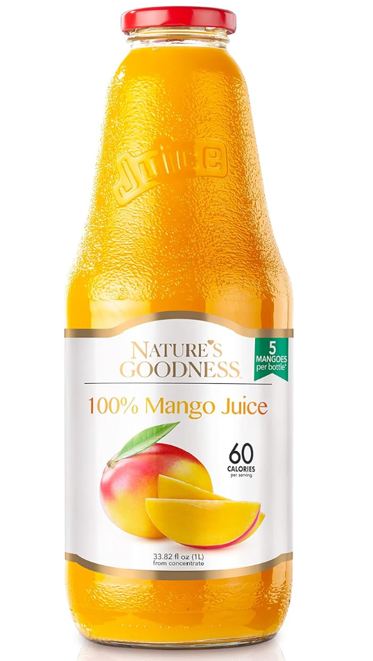Nature’s Goodness Mango Juice All-Natural 33.82 fl oz (Kosher) - Authentic Turkish & Mediterranean Food | TG Gourmet