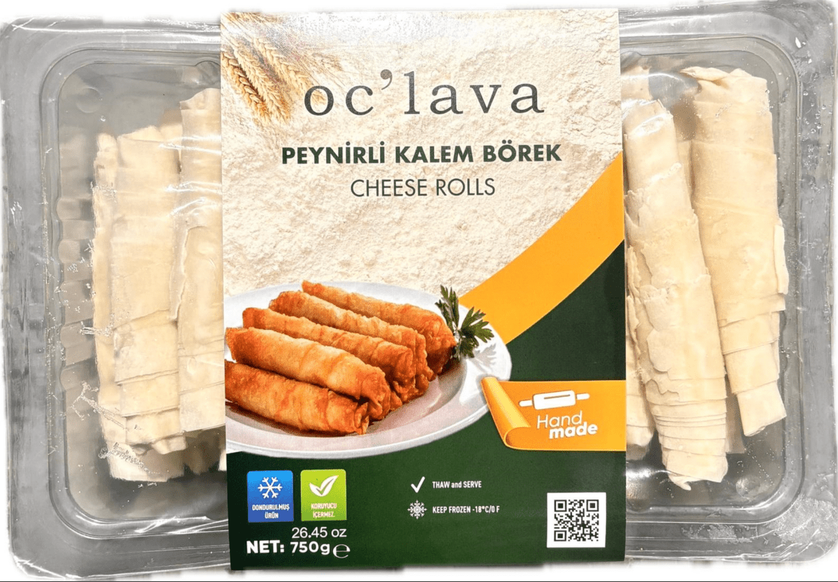 Oclava Cheese Rolls Borek 26.5 oz (750g) Frozen - Fry or Bake at Home | TG Gourmet