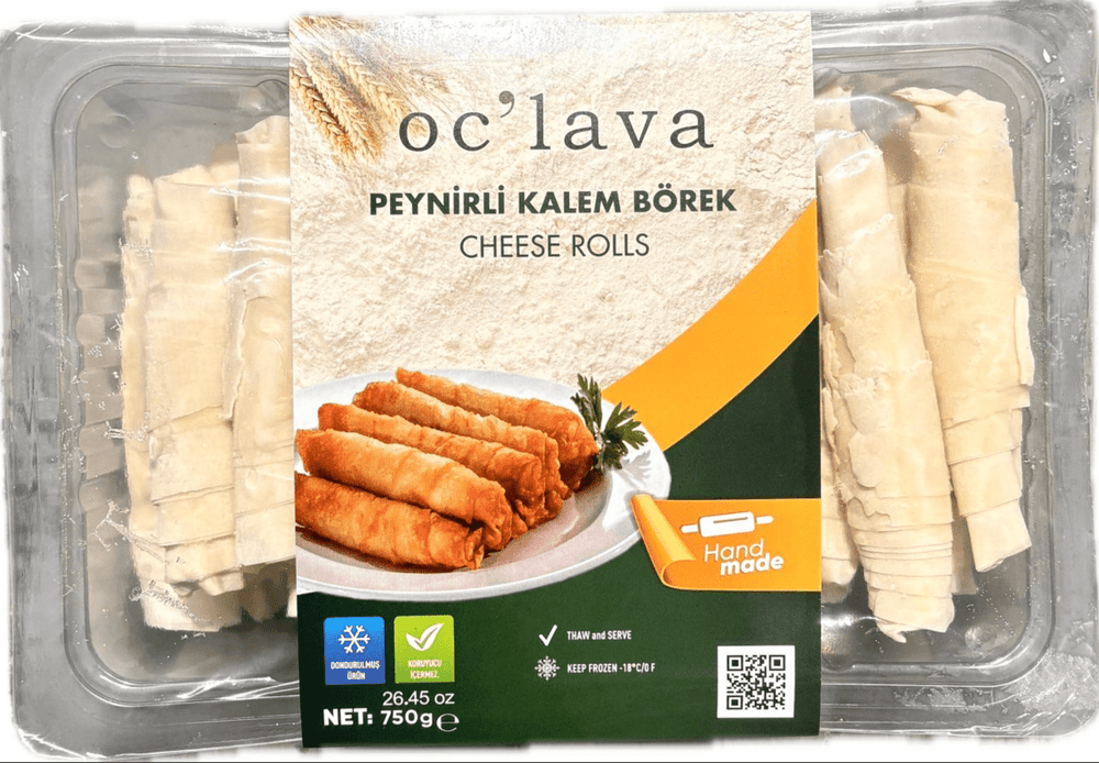Oclava Cheese Rolls Borek 26.5 oz (750g) Frozen - Fry or Bake at Home | TG Gourmet