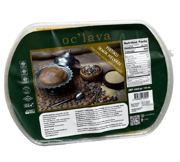 Oclava Semolina Halva with Peanuts 35.3 oz (1000g) - Irmik Helvasi | TG Gourmet