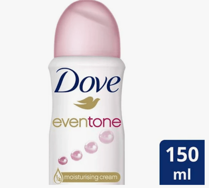 Dove Even Tone Deodorant Body Spray 5.07 fl oz (150 ml) | TG Gourmet