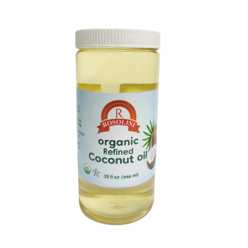Rosolini Organic Refined Coconut Oil 32 fl oz (946 ml) Kitchen Jar | TG Gourmet