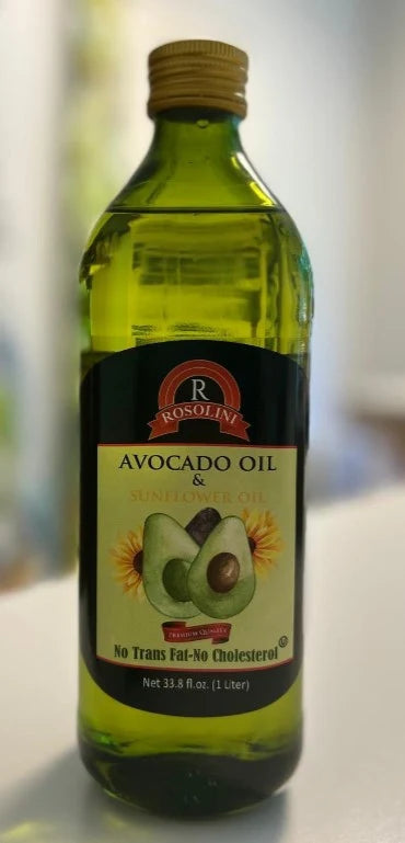 Rosolini Avocado Oil & Sunflower Oil 34 fl oz (1 L) Bottle - Everyday Cooking Oil