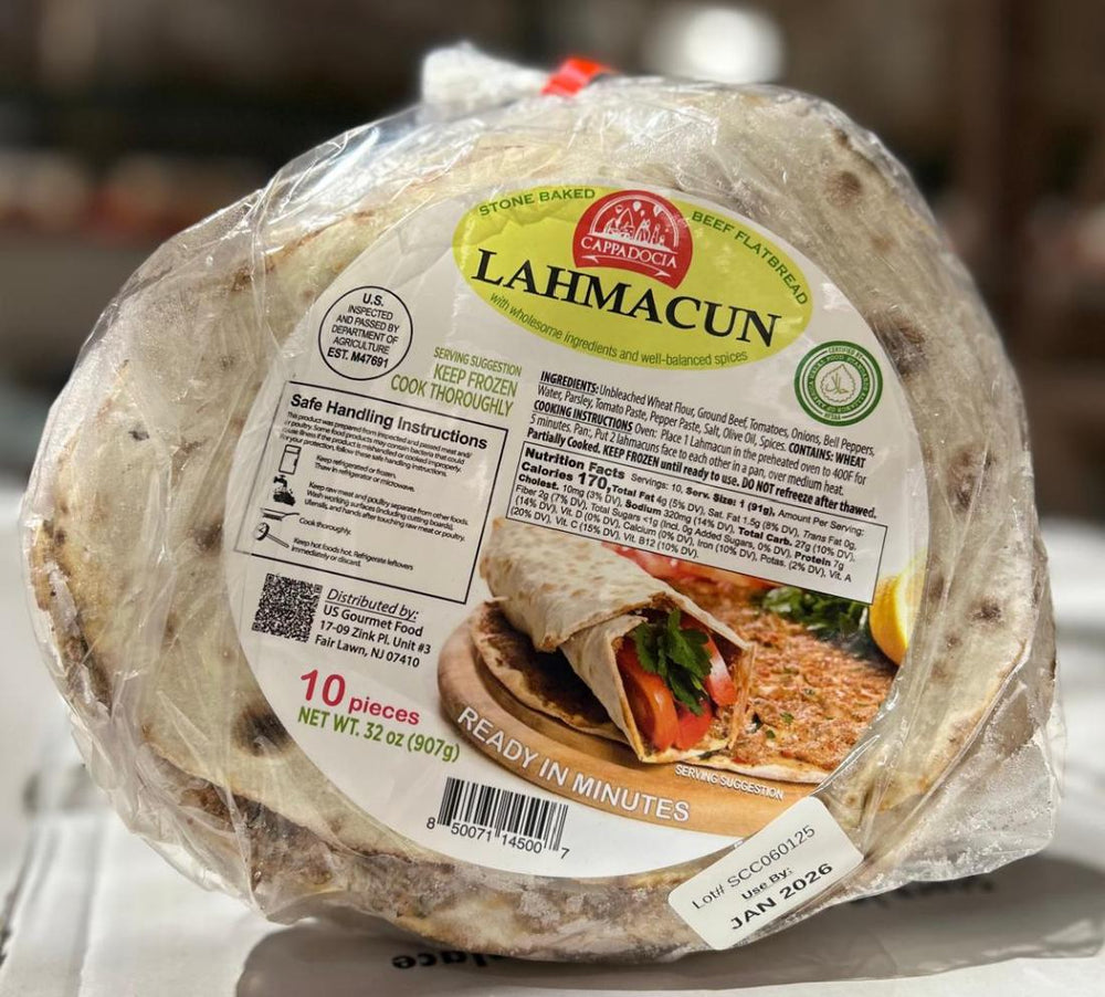 Cappadocia Lahmacun Ground Beef Flatbread Mild, 10-Piece Box | TG Gourmet