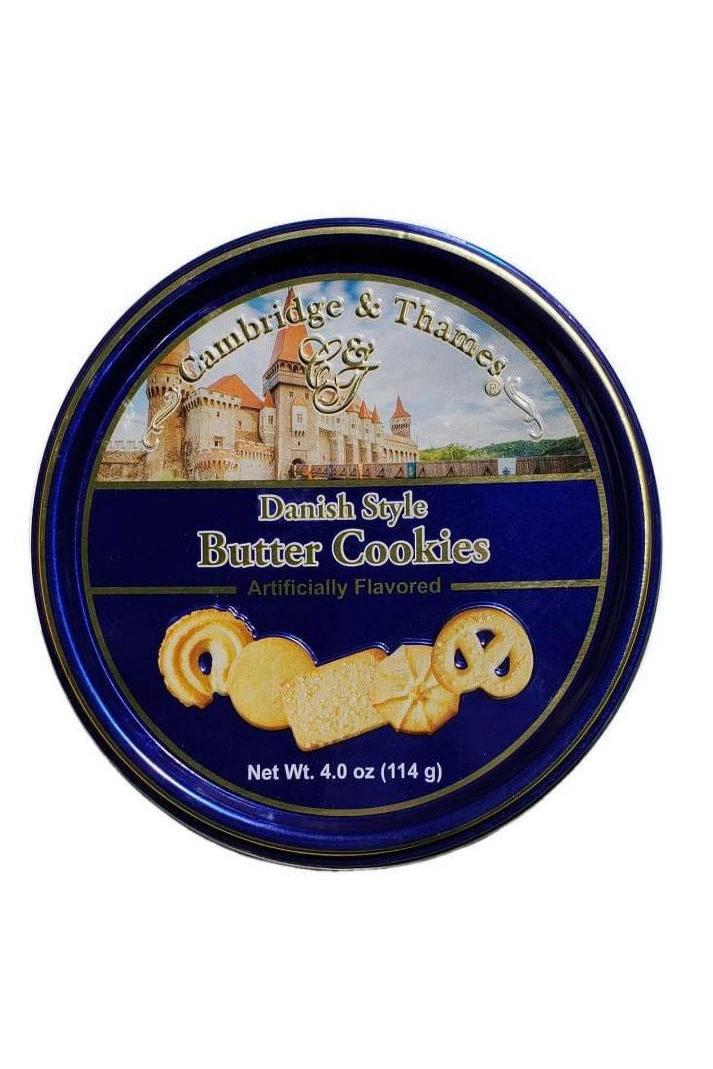 Danish Butter Cookies 4 oz (114g) Small Blue Tin - Pocket Classic | TG Gourmet
