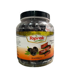 Toprak Oil Packed Sele Black Olives 231/260 35 oz (1 kg) (Yaglı Sele Zeytini) - Authentic Turkish & Mediterranean Food | TG Gourmet