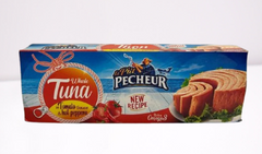 Tuna Fillet P'tit Pecheur In Tomato Sauce & Hot Peppers 3 x 2.82 oz ( 80 g) - Authentic Turkish & Mediterranean Food | TG Gourmet