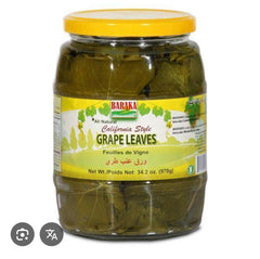 Baraka Grape Leaves 34.2 oz Jar - Sarma and Dolma Ready Leaves | TG Gourmet