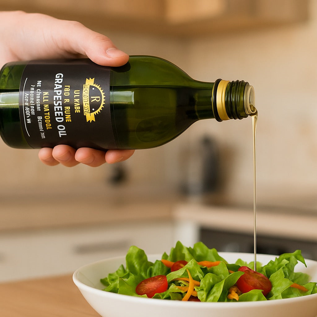 ROSOLINI %100 GRAPESEED OIL 34 fl oz (1000ml) - Authentic Turkish & Mediterranean Food | TG Gourmet