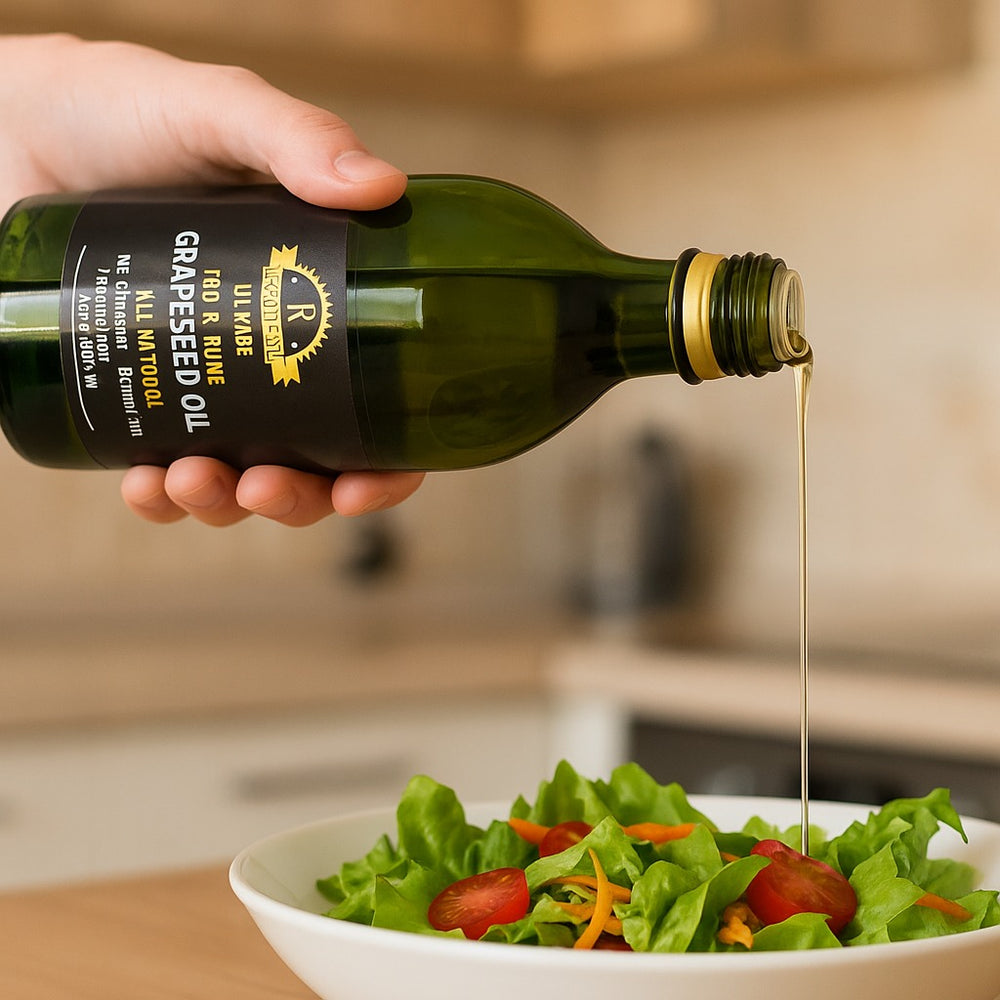 ROSOLINI %100 GRAPESEED OIL 34 fl oz (1000ml) - Authentic Turkish & Mediterranean Food | TG Gourmet