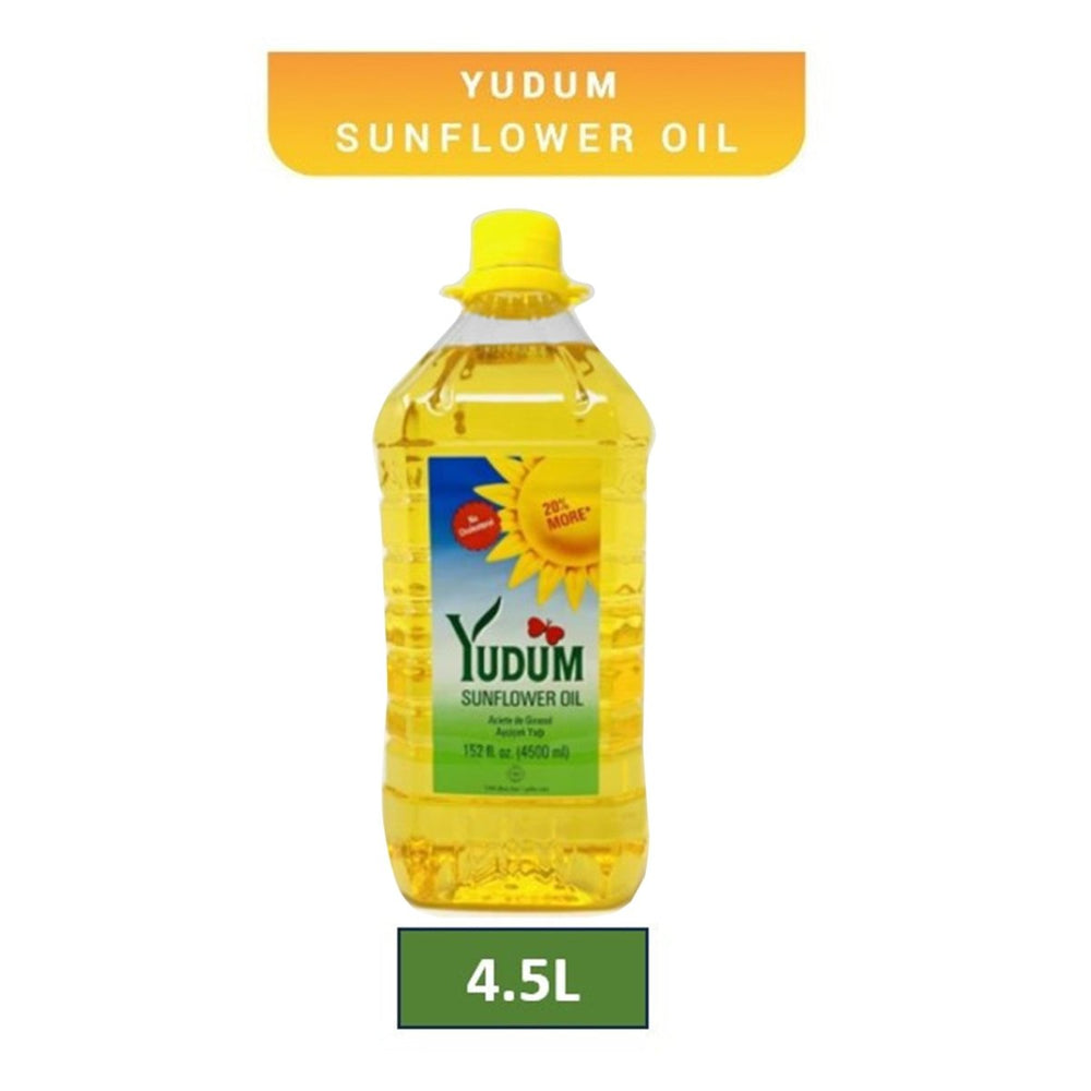 Yudum Sunflower Oil 152.16 fl oz (4.5 L) Family Kitchen Jug | TG Gourmet