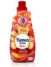 Yumos Extra Fabric Softener Amber Scent 1440 ml (49 fl oz) Bottle | TG Gourmet