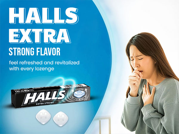 HALLS COUGH DROPS 9pcs | EXTRA STRONG x 20 pcs - Authentic Turkish & Mediterranean Food | TG Gourmet