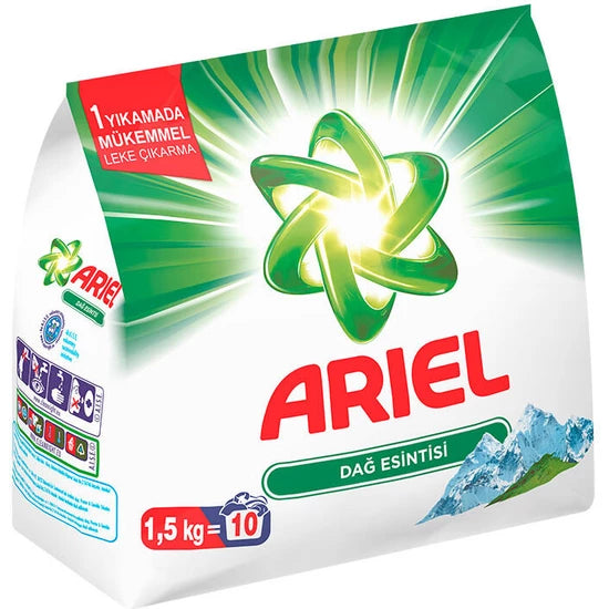 ARIEL LAUNDRY POWDER 1,5 KG ( 53 oz.) MOUNTAIN BREEZE for COLORS - Authentic Turkish & Mediterranean Food | TG Gourmet