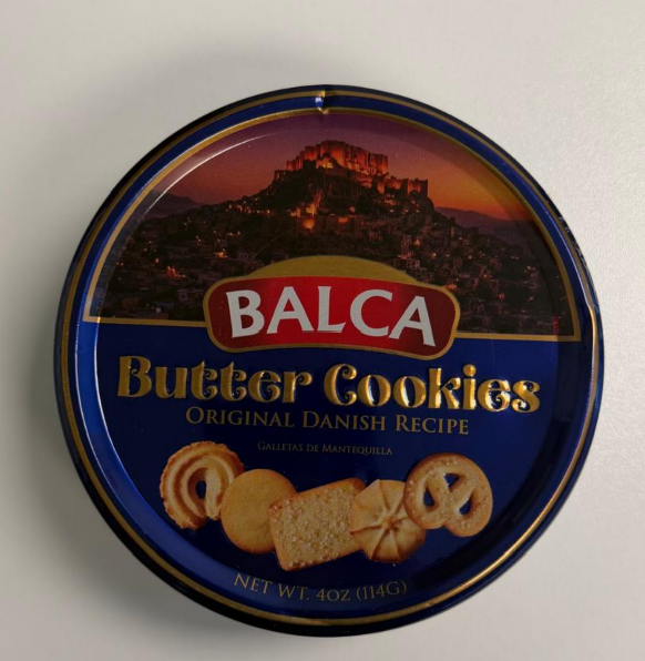 Balca Danish Butter Cookies 4 oz (114 g) Blue Small Tin