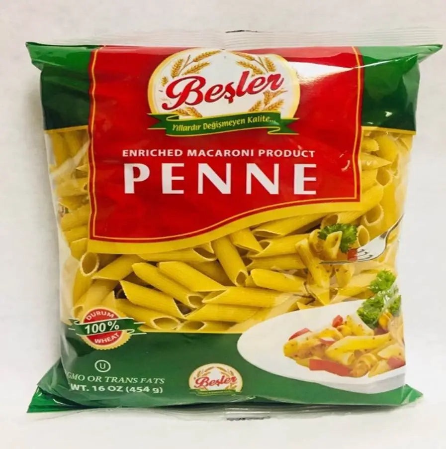 Besler Penne Pasta 1LB - Authentic Turkish & Mediterranean Food | TG Gourmet