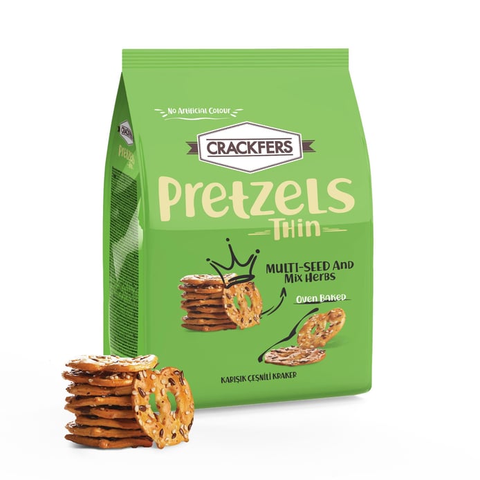 Bifa Crackfers Pretzel Mix Flavored 5.29 oz - Authentic Turkish & Mediterranean Food | TG Gourmet