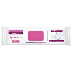 Sleepy Mop Adaptable Lilium Bouquet Easy Clean Wet Wipes 20 ct