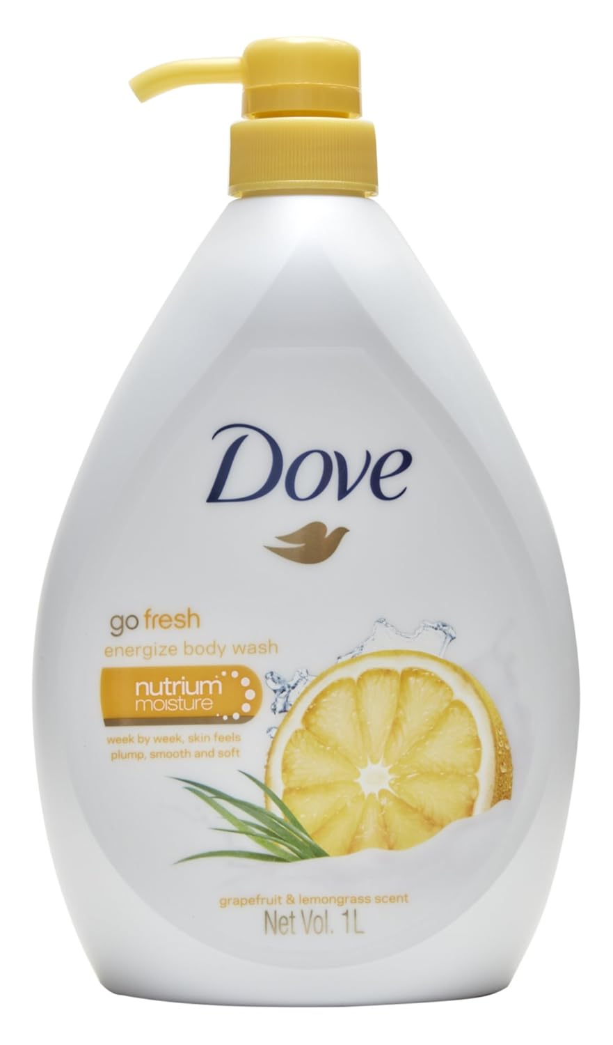 Dove Body Wash Go Fresh Energize with Pump 33.8 fl oz (1000 ml)