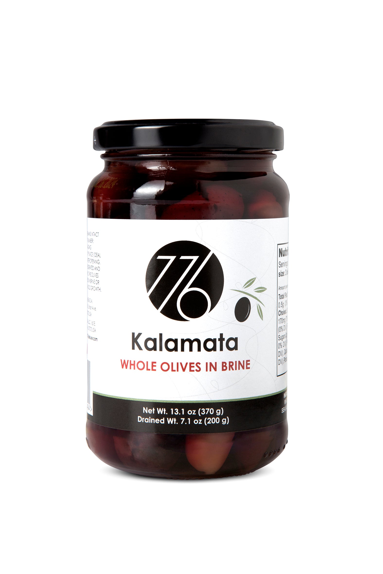 Greek_Whole Olives Kalamata 370ml - Authentic Turkish & Mediterranean Food | TG Gourmet