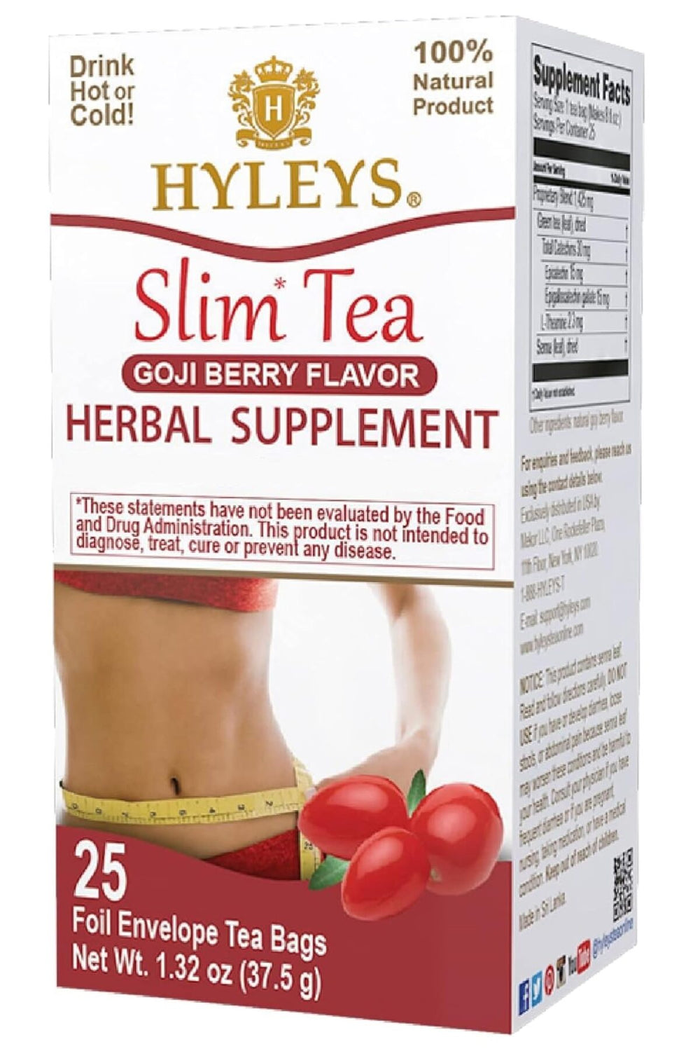 Hyleys Slim Goji Berry Tea 25 Tea Bags