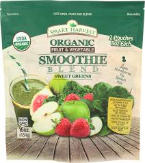 Smart Harvest Smoothie Blend Organic Sweet Greens 16oz (2 pack*8 oz) - TULUMBA