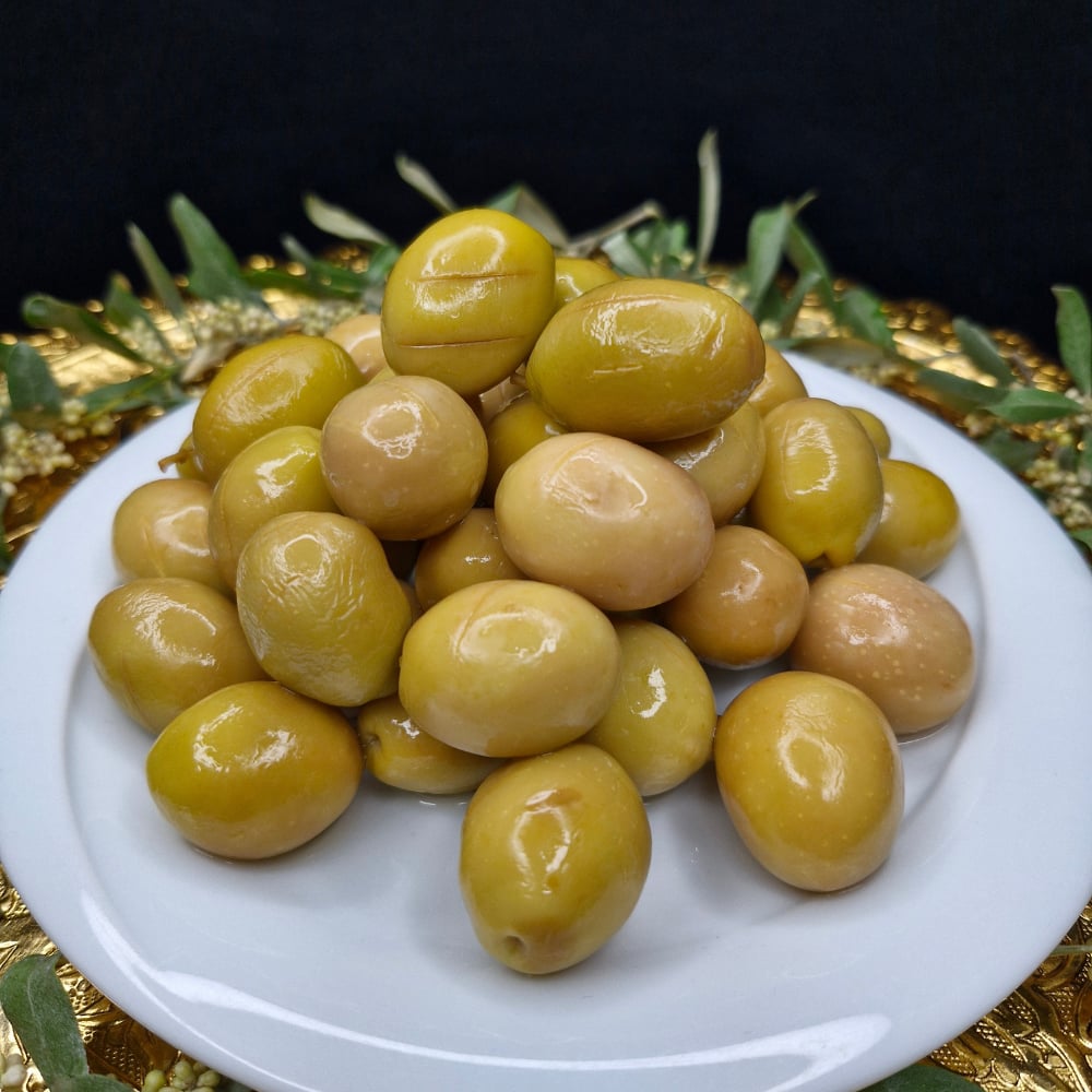 Toprak Cocktail Green Olives 10kg Bulk | Turkish Wholesale Olives - Authentic Turkish & Mediterranean Food | TG Gourmet