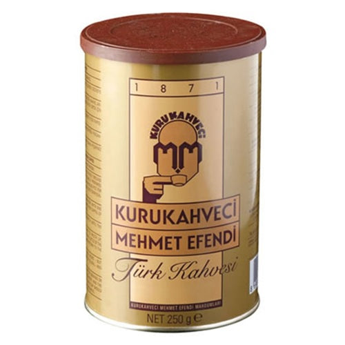 Kurukahveci Mehmet Efendi Turkish Coffee 8.8oz (250g) Can - Authentic Turkish & Mediterranean Food | TG Gourmet