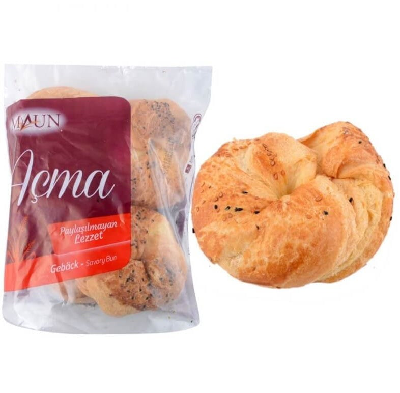 Maun Plain Savory Bun Baked 3.5 oz (100g) - Frozen Turkish Pogaca | TG Gourmet