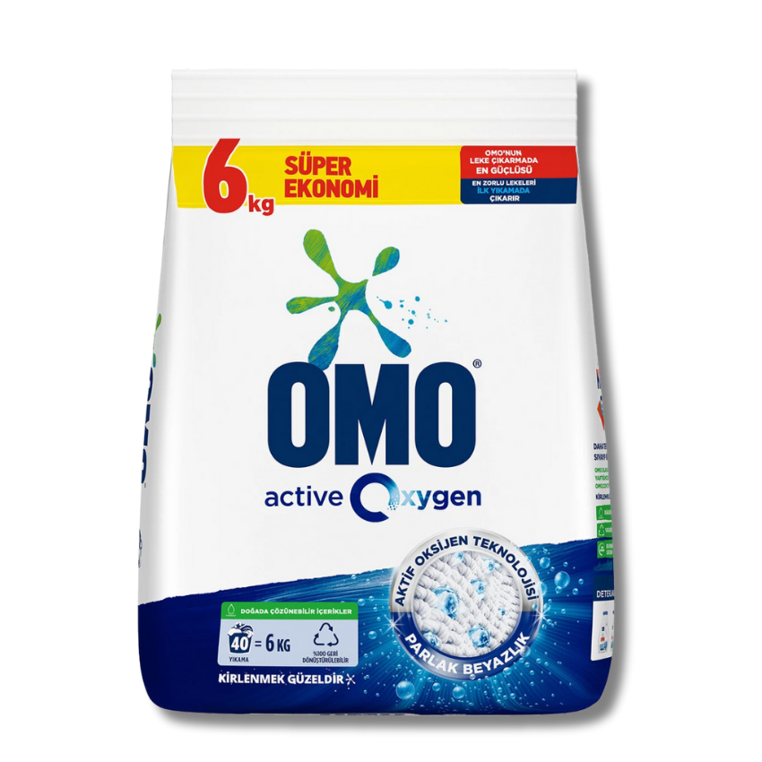 Omo Powder Detergent 211.6 oz (6 Kg - White)