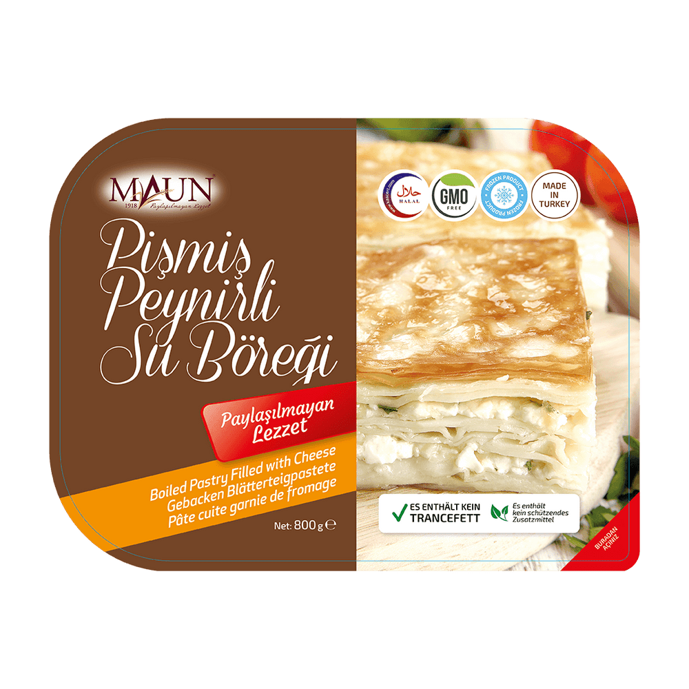 Maun Baked Cheese Pastry 28.2 oz (800g) Tray - Ready Peynirli Borek | TG Gourmet