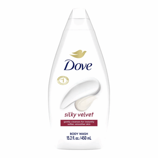 Dove Body Wash Silky Velvet 15.2 fl oz (450 ml) Nourishing Shower Gel | TG Gourmet