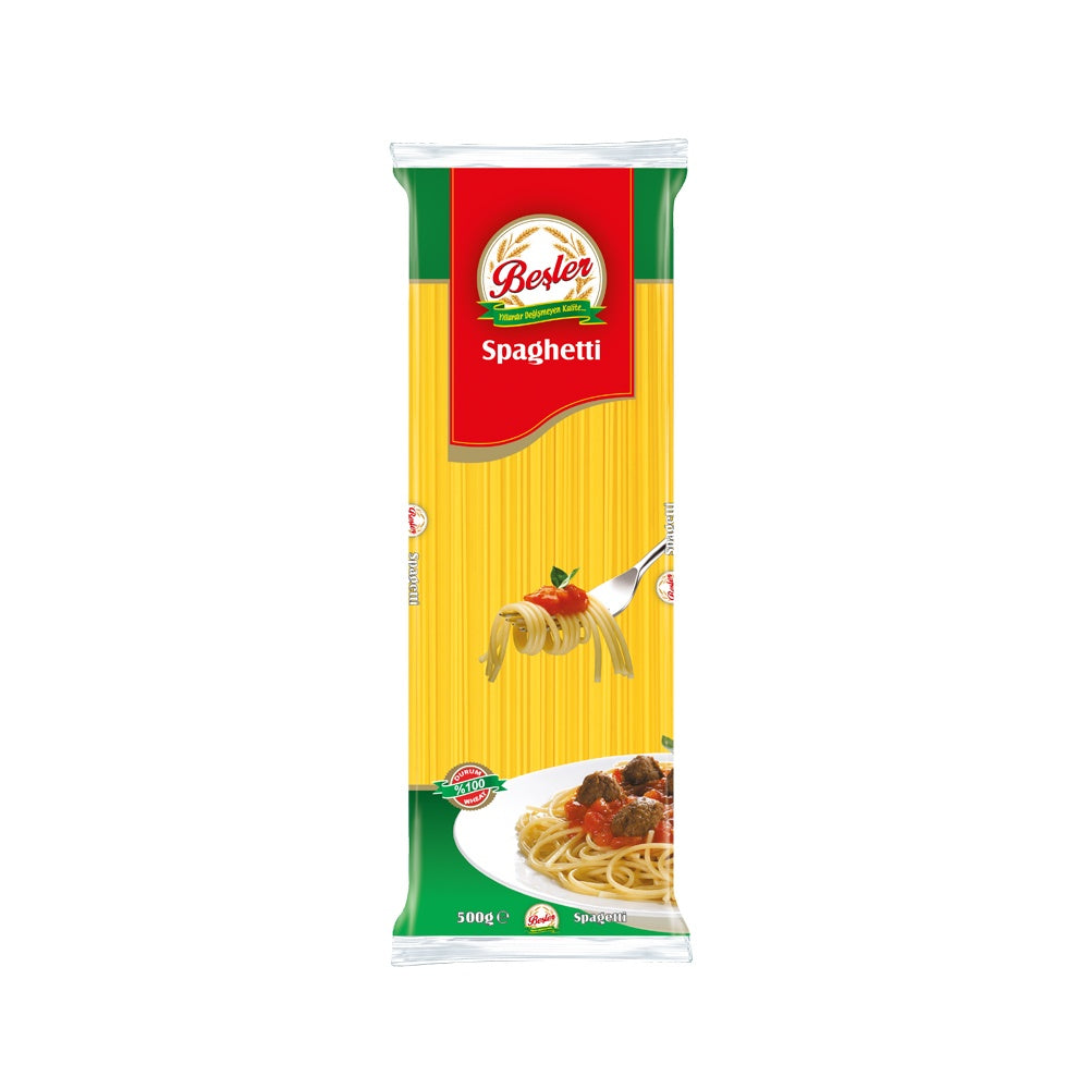 Besler Spaghetti Pasta 16 oz (454 g) - Authentic Turkish & Mediterranean Food | TG Gourmet